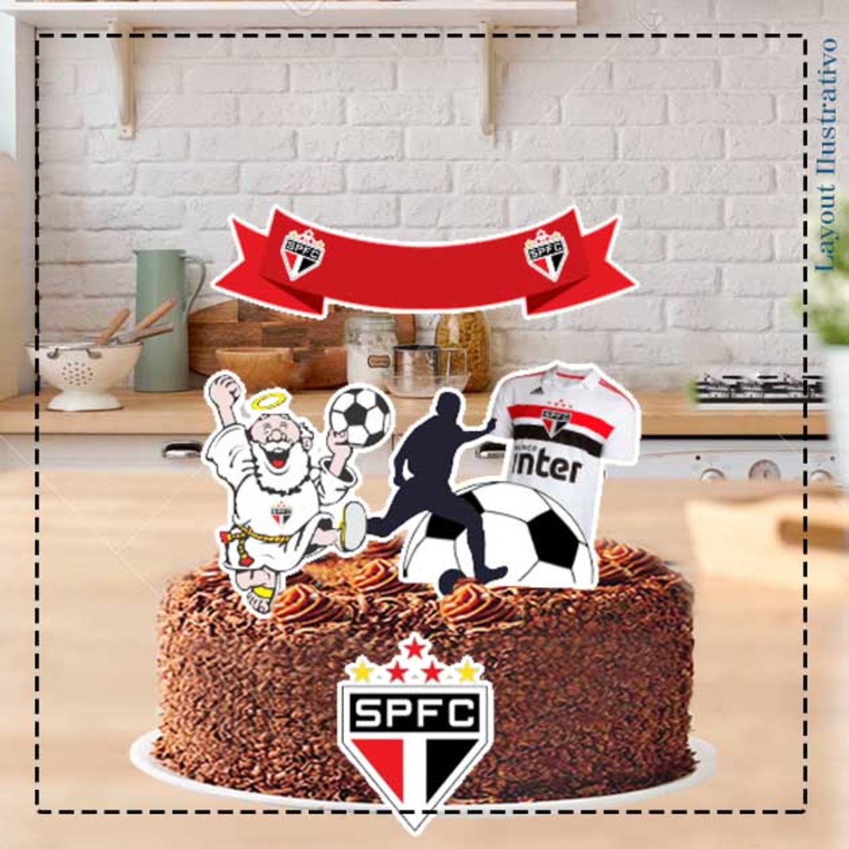 Topo De Bolo Times Futebol - Arquivo Digital