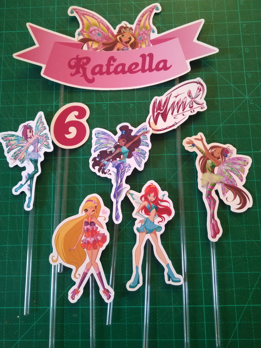 Topo de Bolo Winx