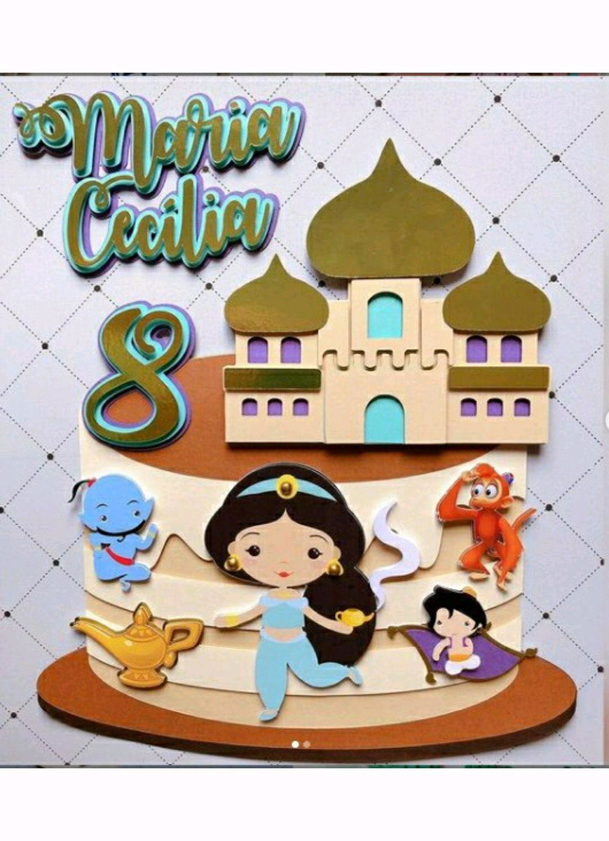 Topo Jasmine Cute 2 + 4 Arquivos a Sua Escolha