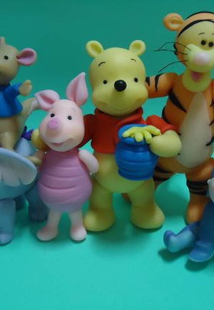 Turma do ursinho Pooh para topo de bolo.