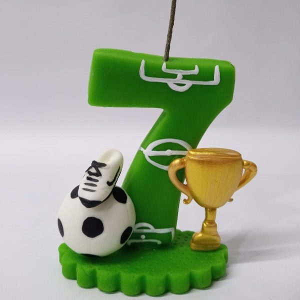 Vela Topo de Bolo Futebol - Imagem 4