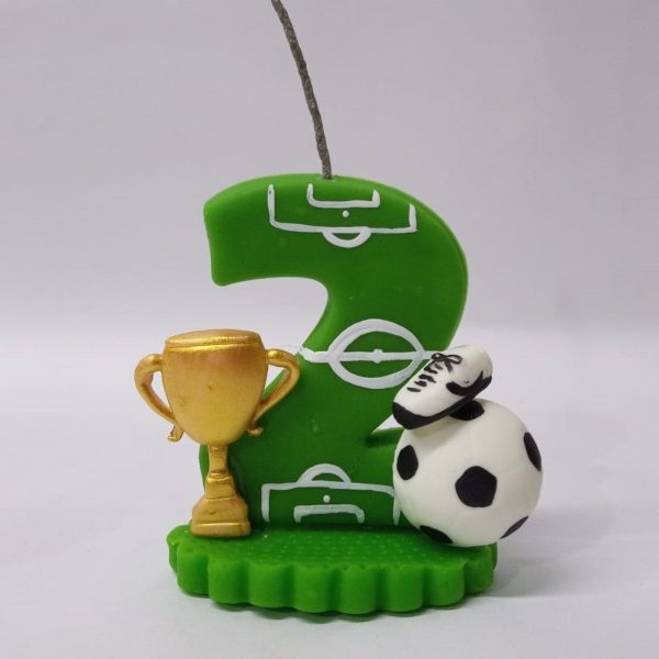 Vela Topo de Bolo Futebol - Imagem 2