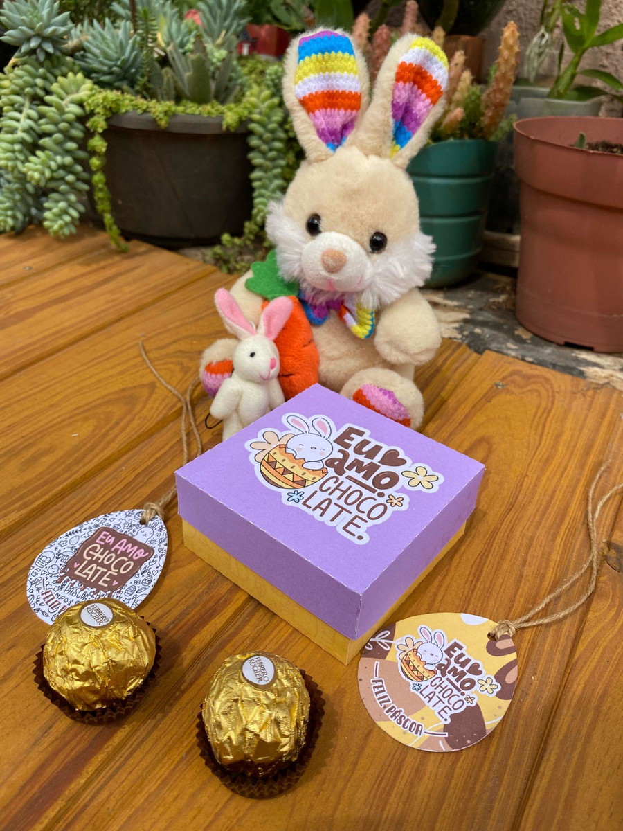 Arquivo Caixa 4 Doces Pascoa com Molde #13726 - Imagem 2