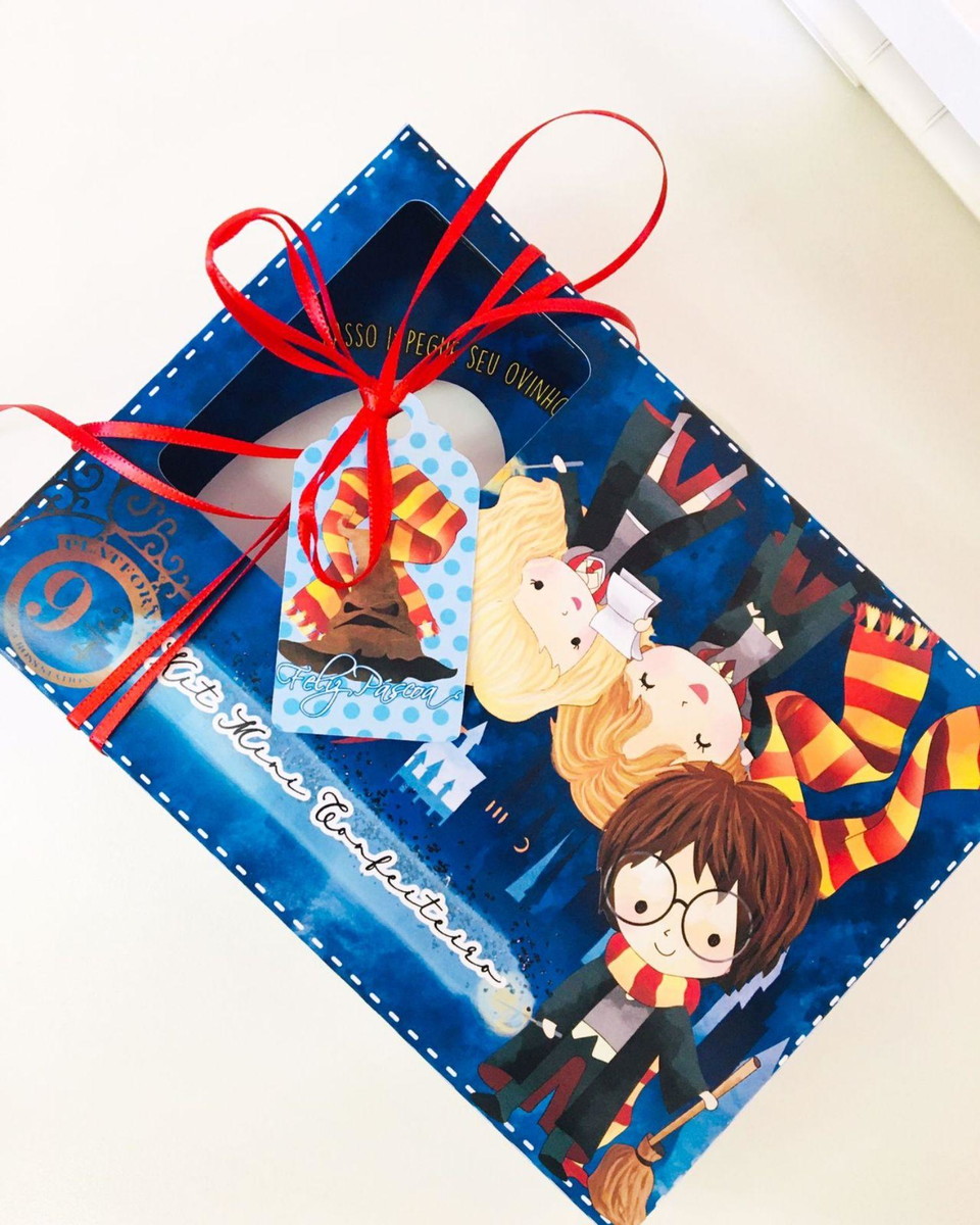 ARQUIVO CAIXA CONFEITEIRO PASCOA HARRY POTTER #13629