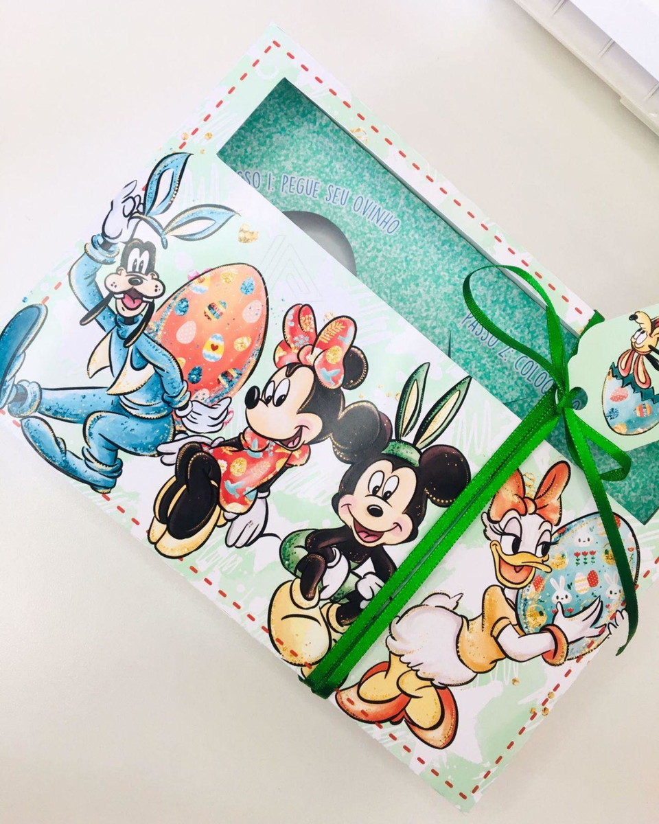ARQUIVO CAIXA CONFEITEIRO TURMA DO MICKEY #13637