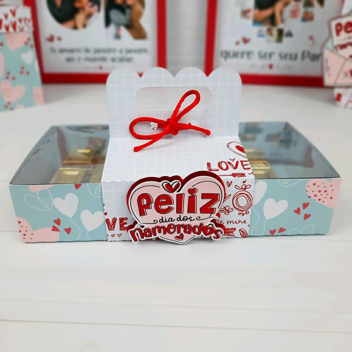 ARQUIVO CAIXA DIA DOS NAMORADOS BARRA DE CHOCOLATE #5611 - Imagem 3