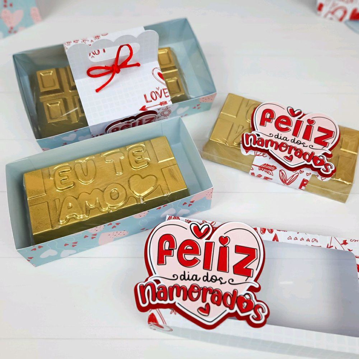 ARQUIVO CAIXA DIA DOS NAMORADOS BARRA DE CHOCOLATE #5611 - Imagem 2