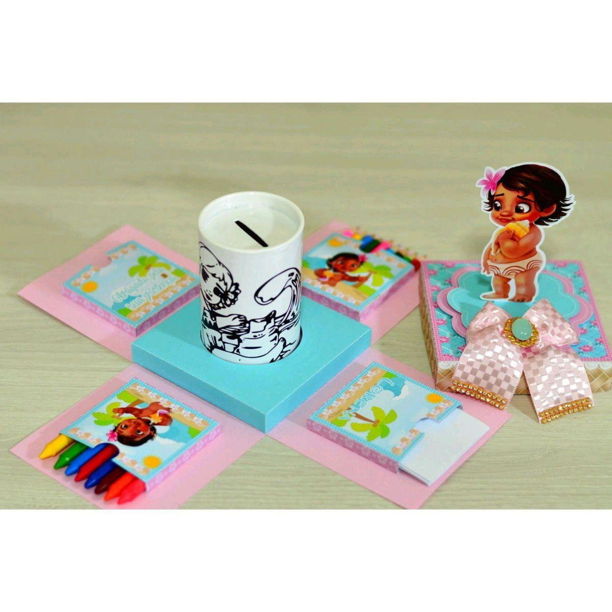 Arquivo Caixa Explosao Cofre Moana Baby #2705 Studio e pdf