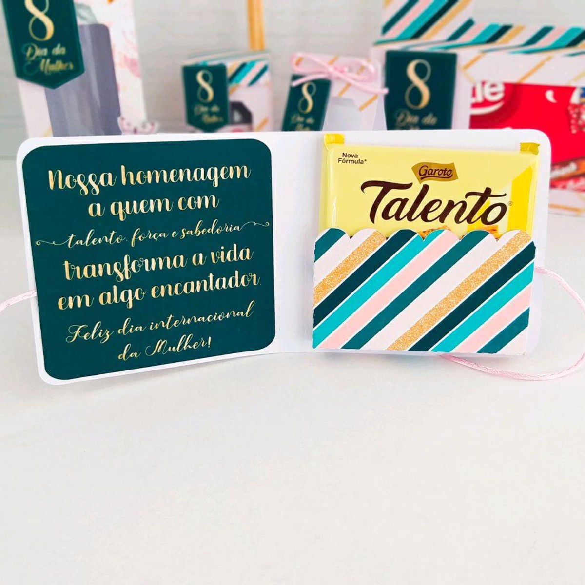 Arquivo Caixa para Chocolate Talento Dia da Mulher #4017