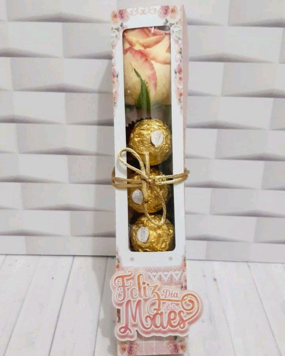 ARQUIVO CORTE CAIXA 5 DOCES + FLOR DIA DAS MÃES #5132