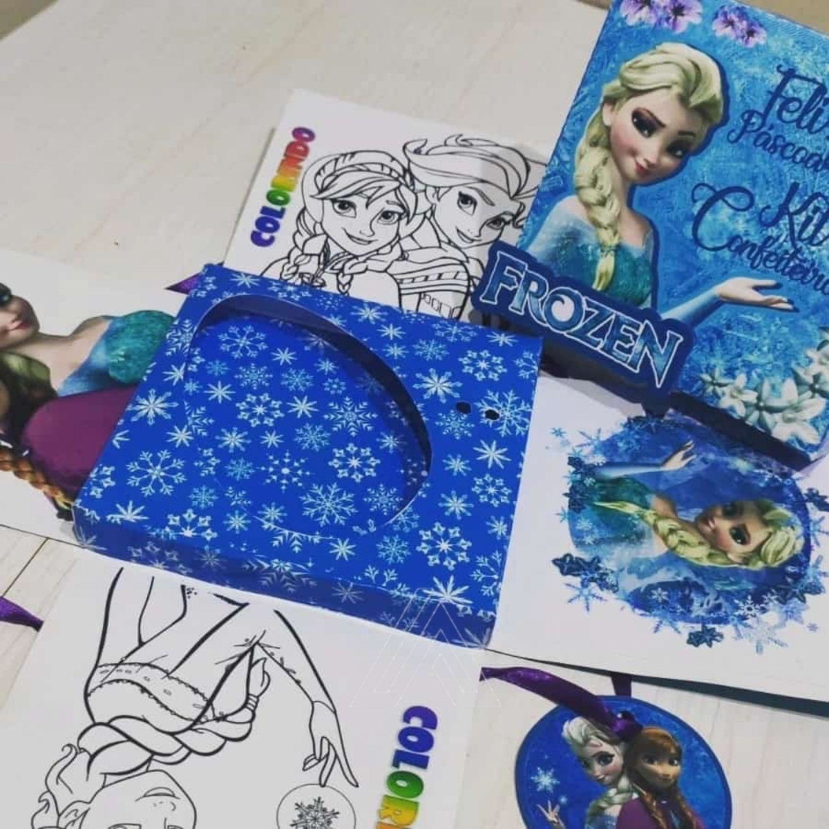ARQUIVO CORTE CAIXA EXPLOSAO PASCOA FROZEN #13621
