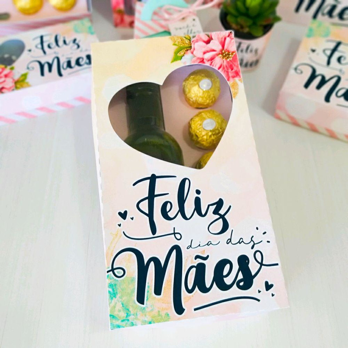 ARQUIVO CORTE CAIXA MINI VINHO E 5 DOCES DIA DAS MÃES #5006 - Imagem 2