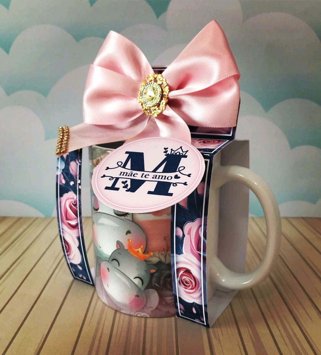 ARQUIVO CORTE CAIXA PARA CANECA DIA DAS MÃES #5089