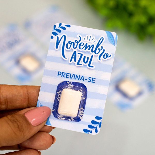 Arquivo Corte Card para Chiclete Novembro Azul #16528