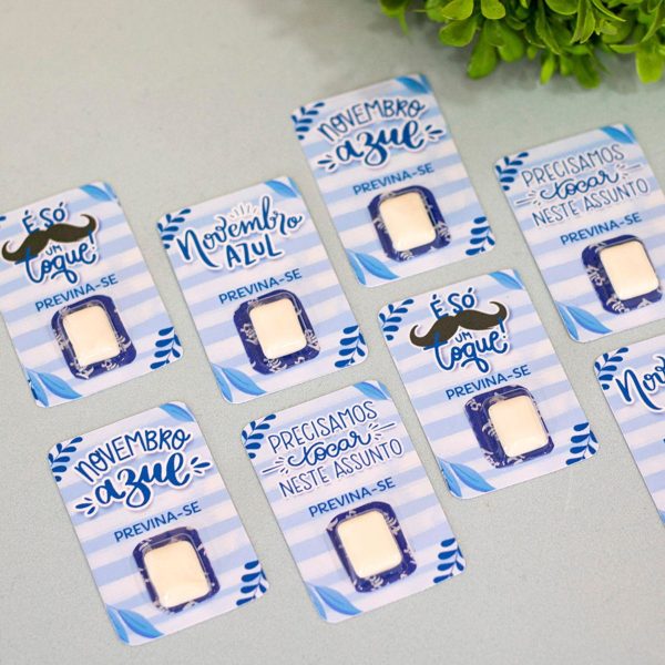 Arquivo Corte Card para Chiclete Novembro Azul #16528 - Image 2