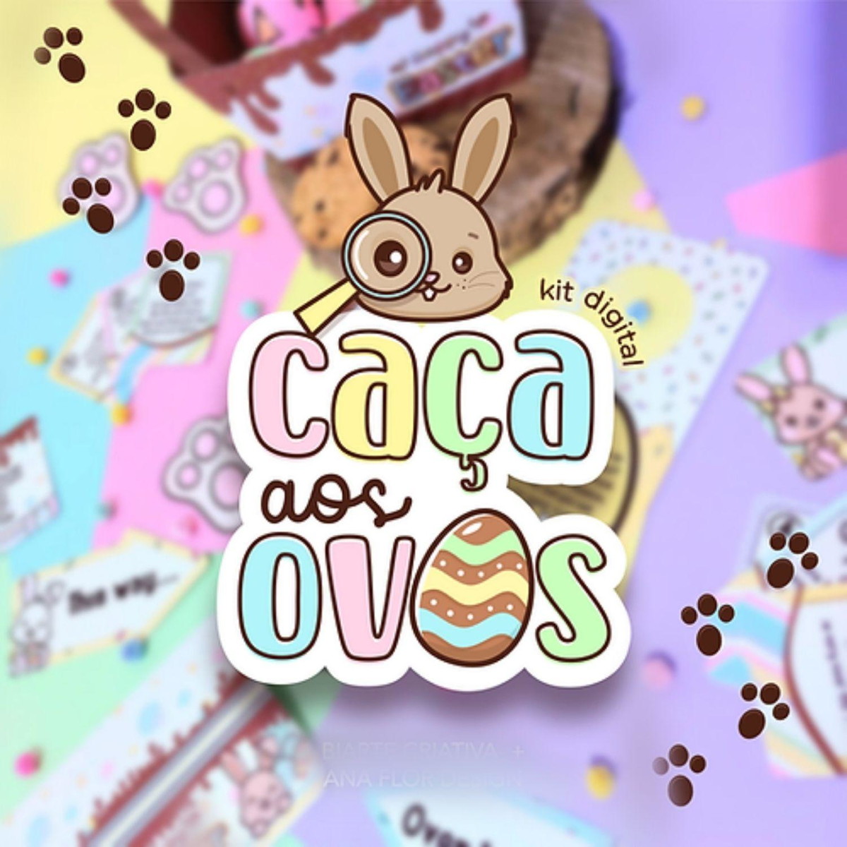 ARQUIVO CORTE KIT CAÇA AOS OVOS DE PASCOA 3 IDIOMAS #13786