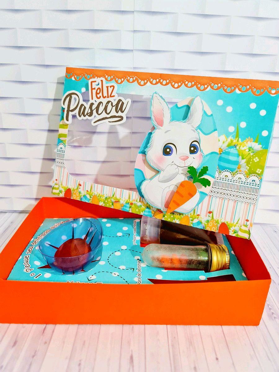 Arquivo Corte Pascoa Caixa Mini Confeiteiro Coelhinho #3283