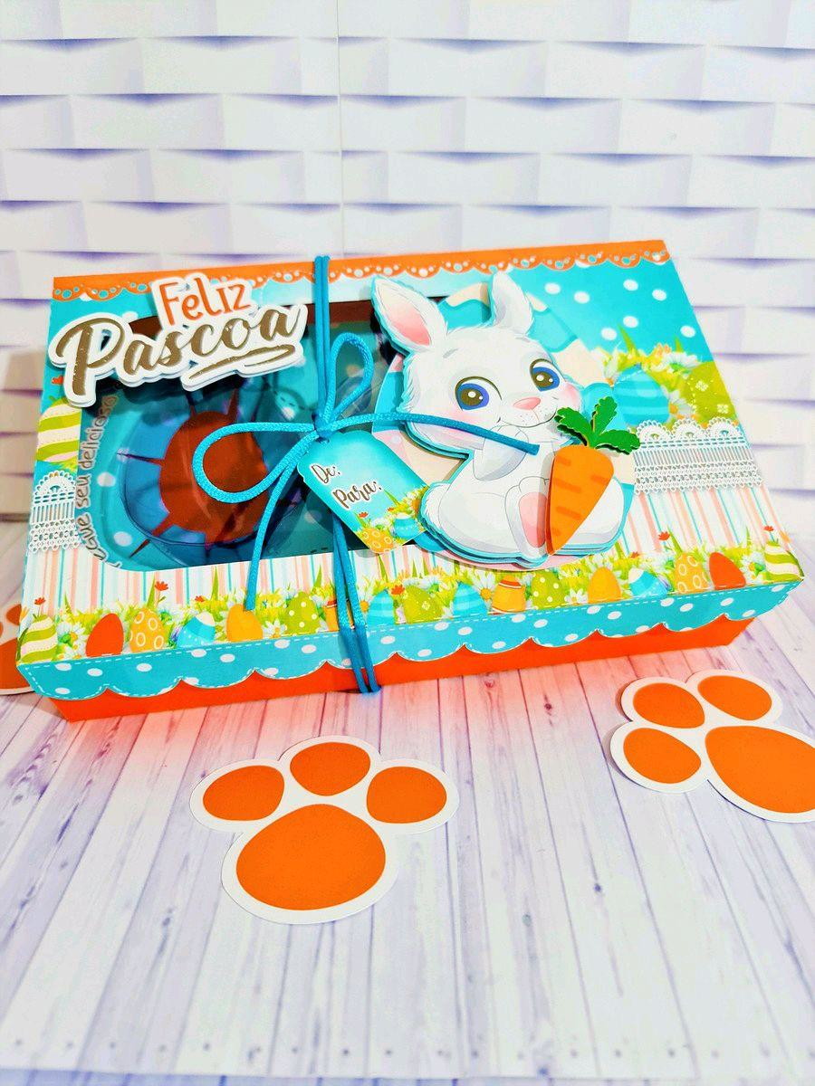 Arquivo Corte Pascoa Caixa Mini Confeiteiro Coelhinho #3283 - Imagem 2