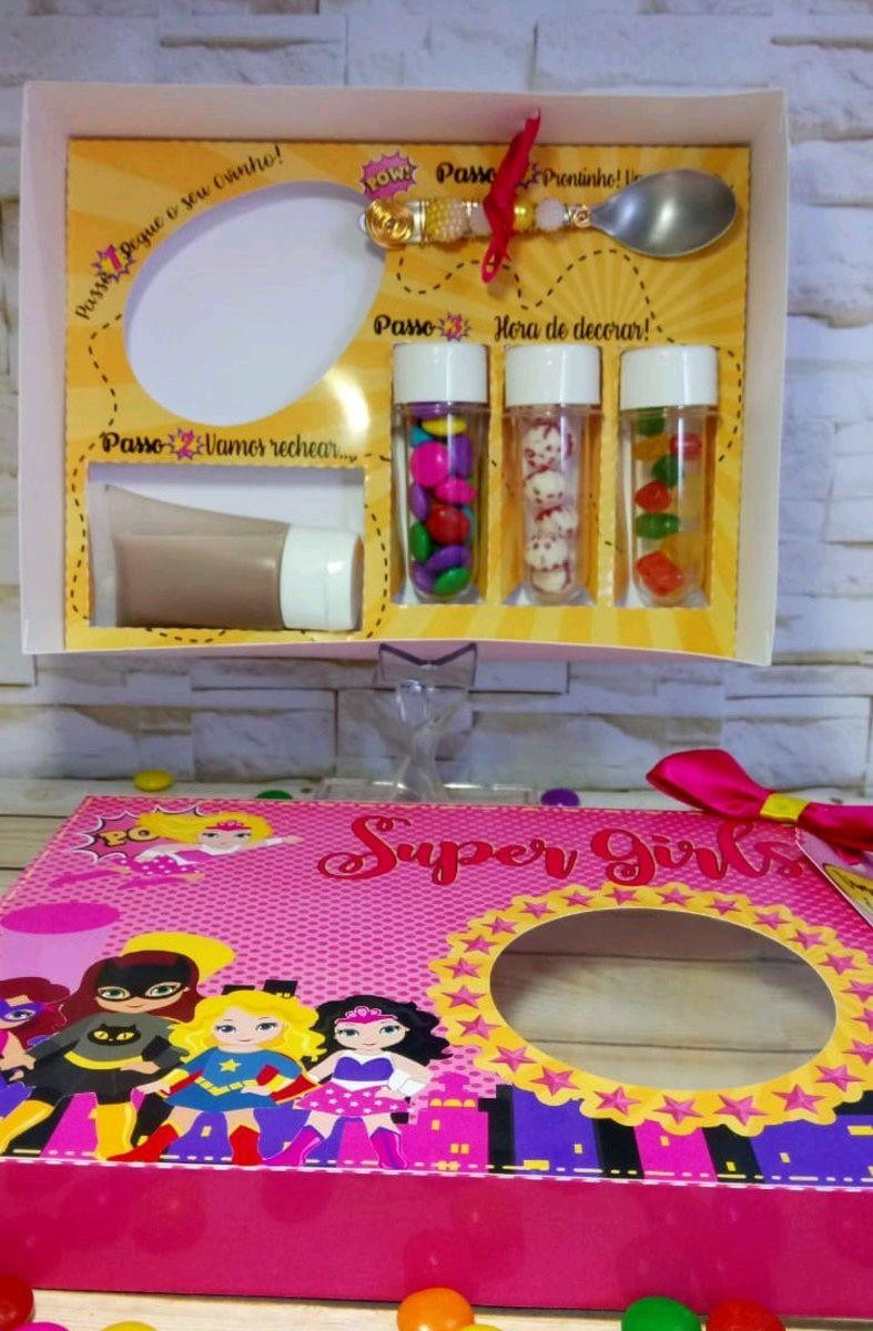 ARQUIVO CORTE PASCOA CAIXA MINI CONFEITEIRO SUPER GIRL #3114 - Imagem 2