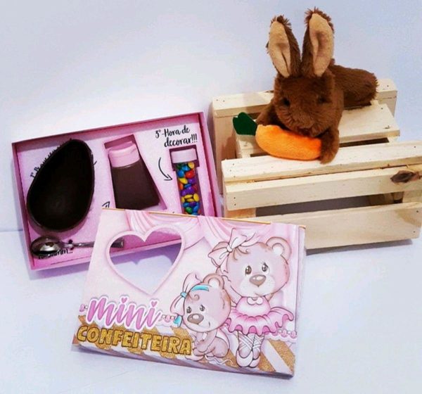ARQUIVO CORTE PASCOA MINI CONFEITEIRO URSINHO BAILARINA 3216