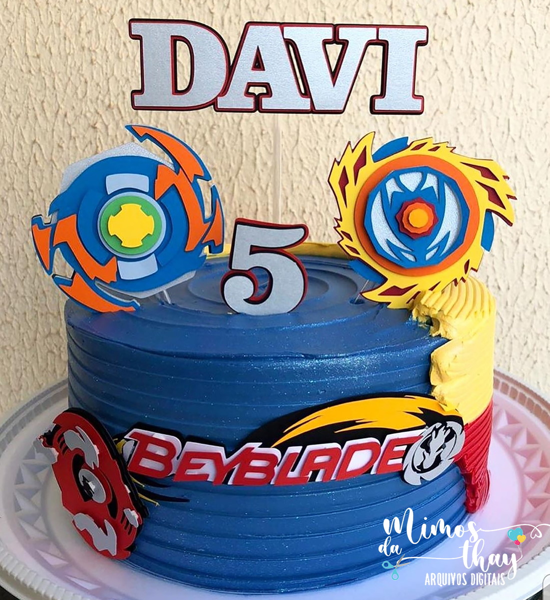 Arquivo Corte Topo de Bolo Beyblade 001