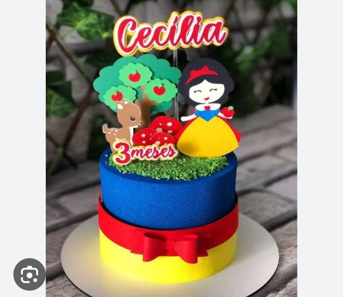 Arquivo Corte Topo de Bolo Branca de Neve #16517