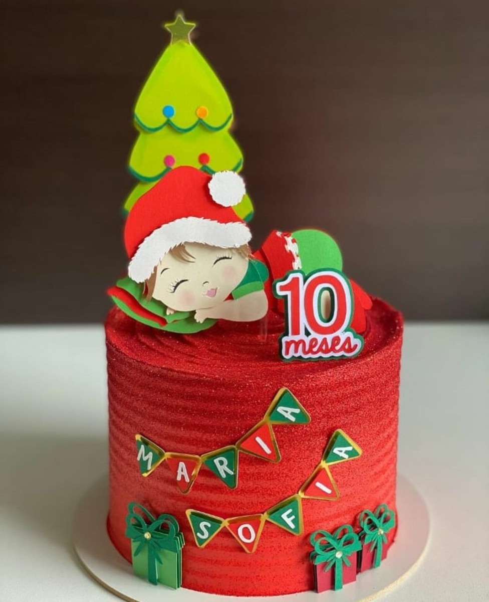 Arquivo Corte Topo de Bolo Natal Bebê (#2771) Studio - Imagem 2