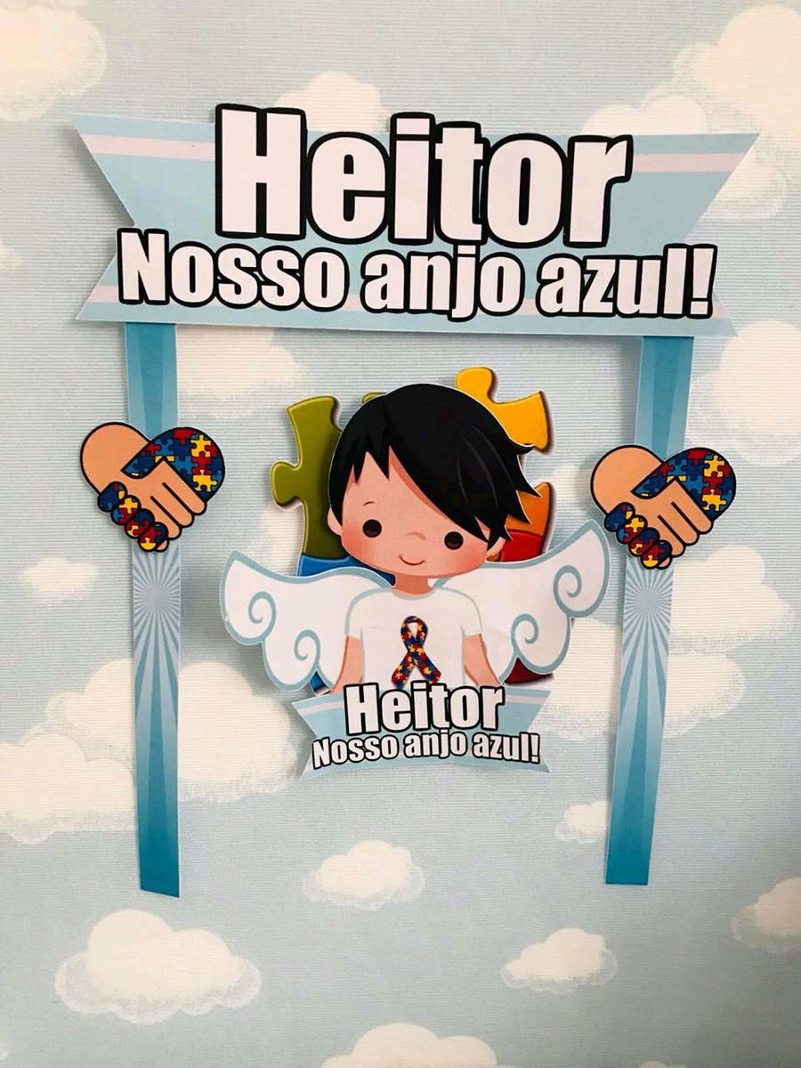 Arquivo de Corte Anjo Azul Autismo (#1412) pdf e Studio - Imagem 4