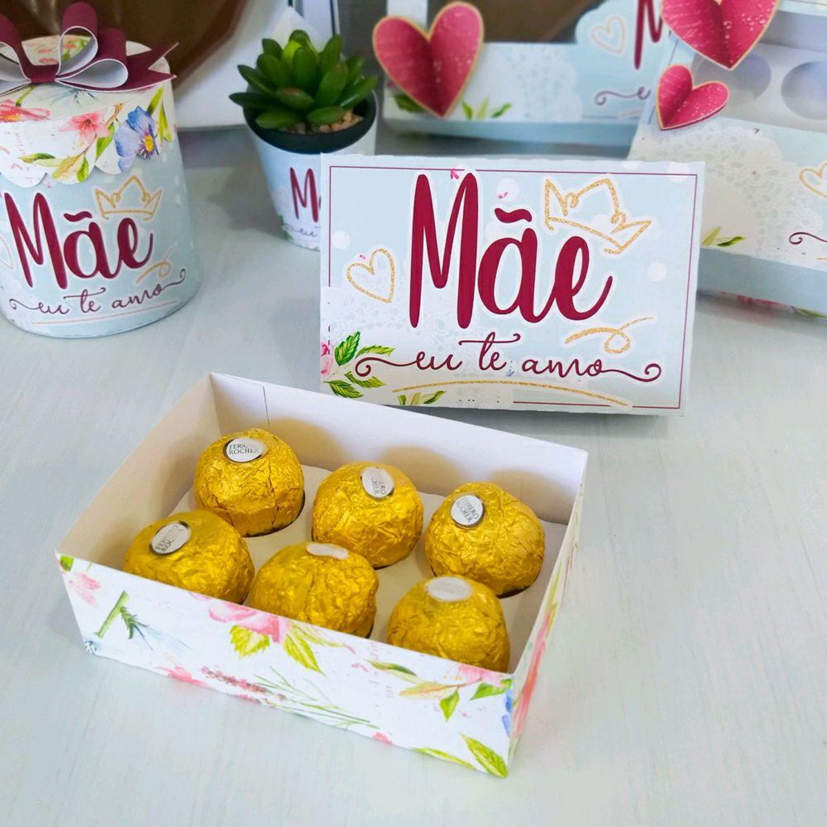 Arquivo de Corte Caixa 6 Doces Dia das Mães #5033