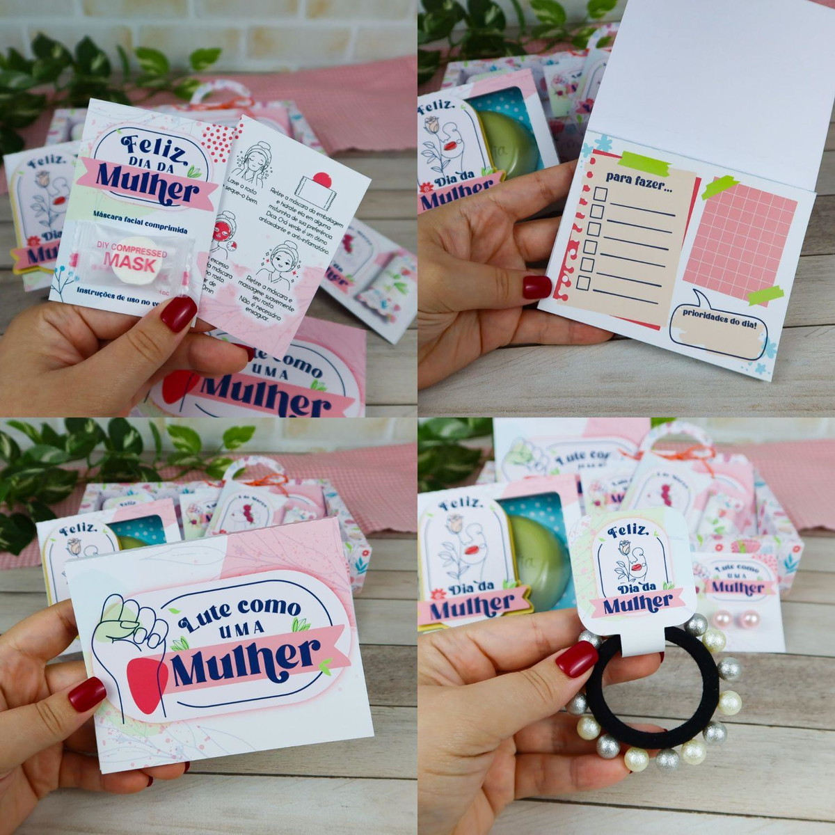 Arquivo de Corte Caixa Mini Cesta Dia da Mulher #15697 - Imagem 3