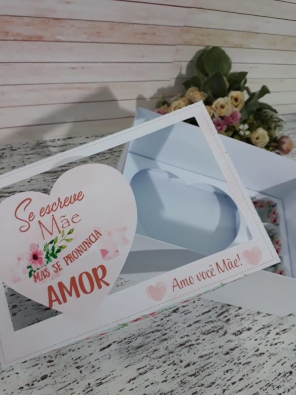Arquivo digital para 3 doces e coração dia das Maes