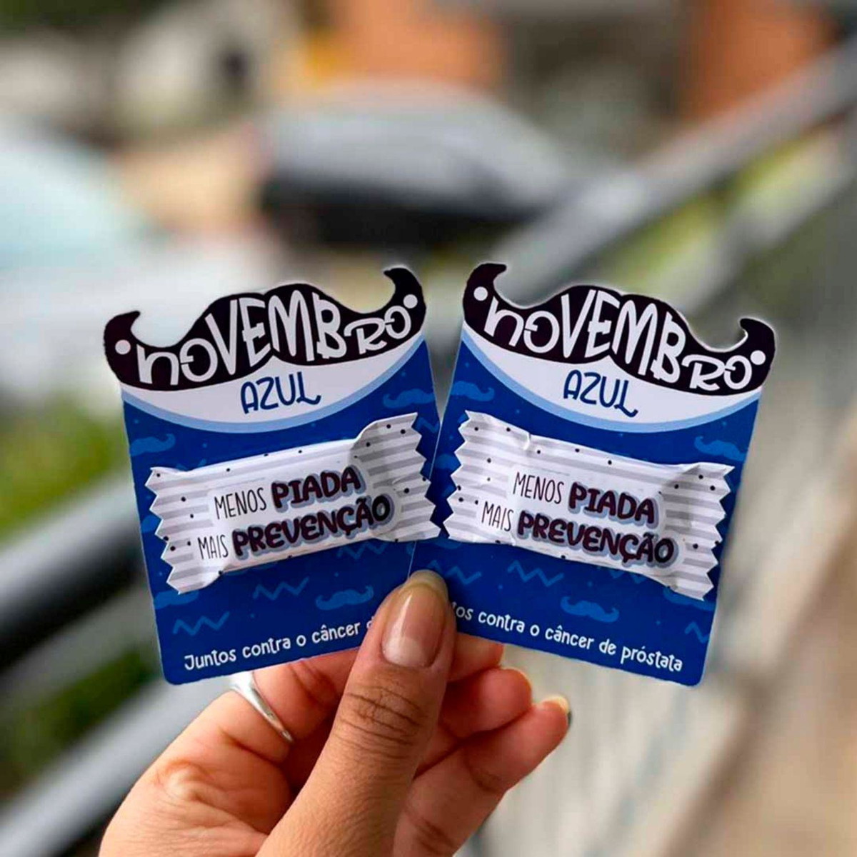 Arquivo de Corte Card com Balinhas Novembro Azul #16522