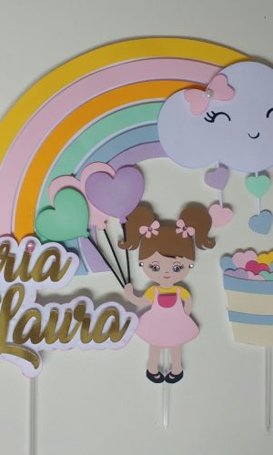 Arquivo de Corte topo de bolo Chuva de Amor
