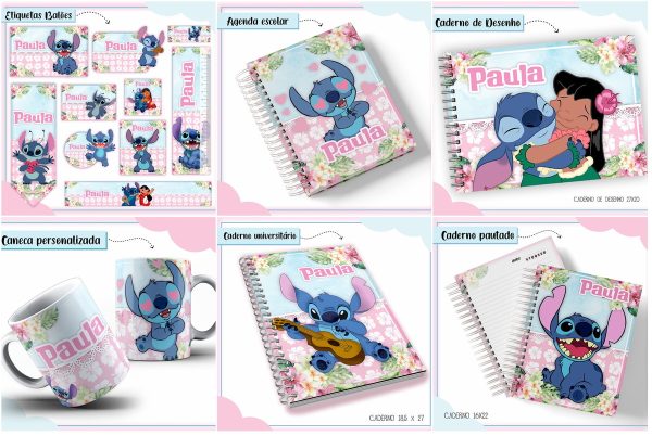Arquivo de Corte Combo Escolar Stich