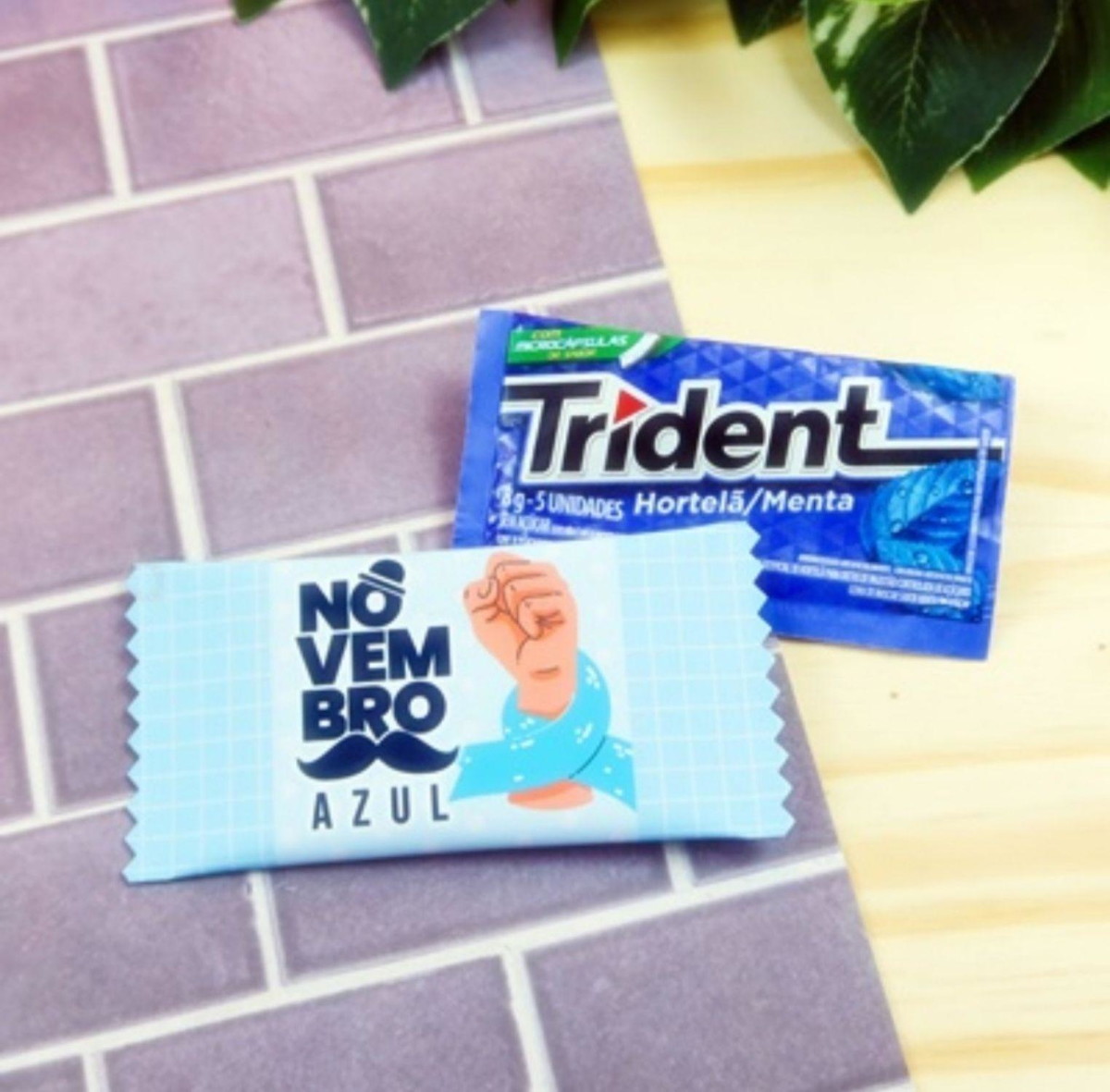 Arquivo de Corte Embalagem Trident Novembro Azul #15412 - Imagem 2
