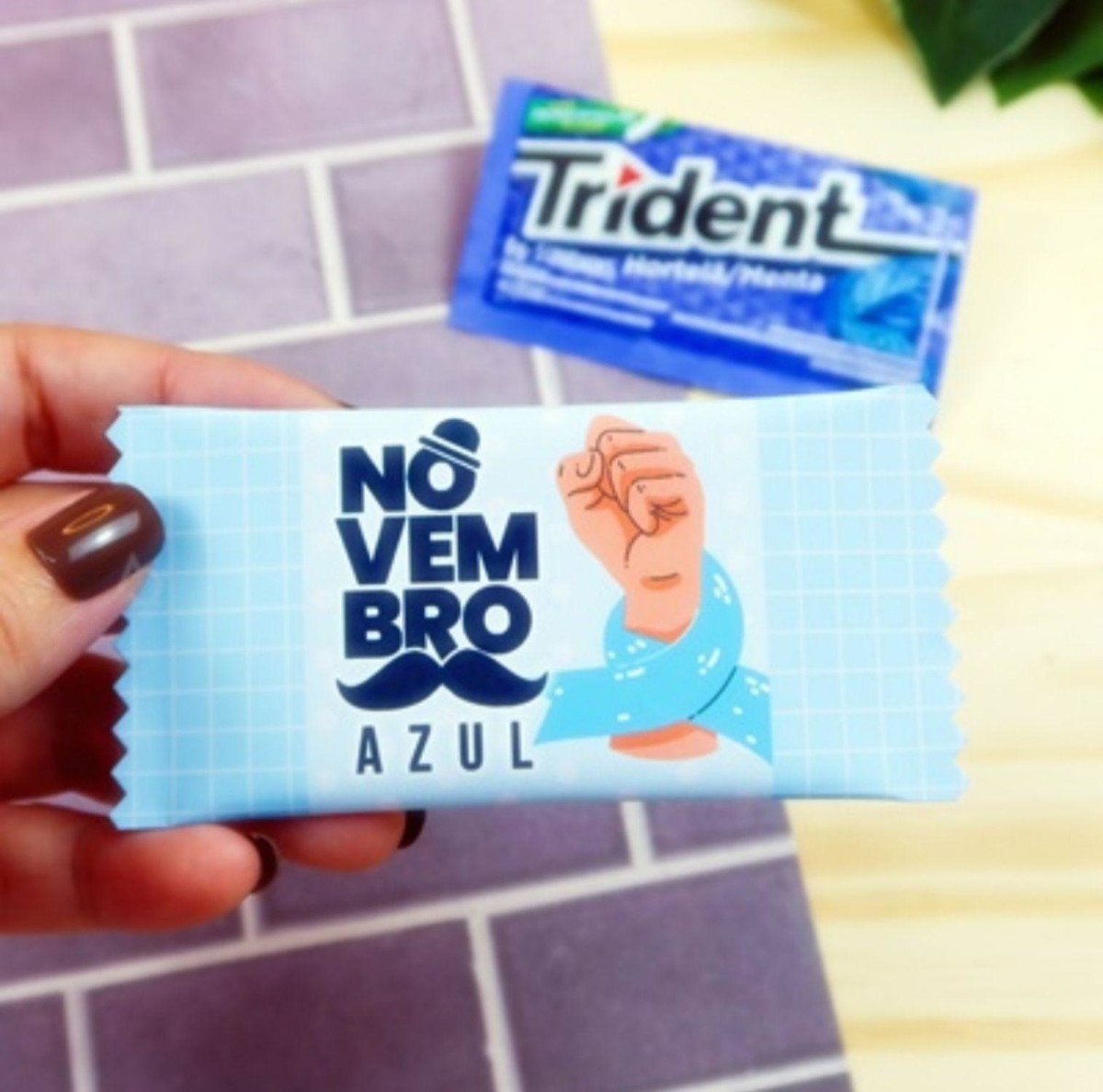 Arquivo de Corte Embalagem Trident Novembro Azul #15412