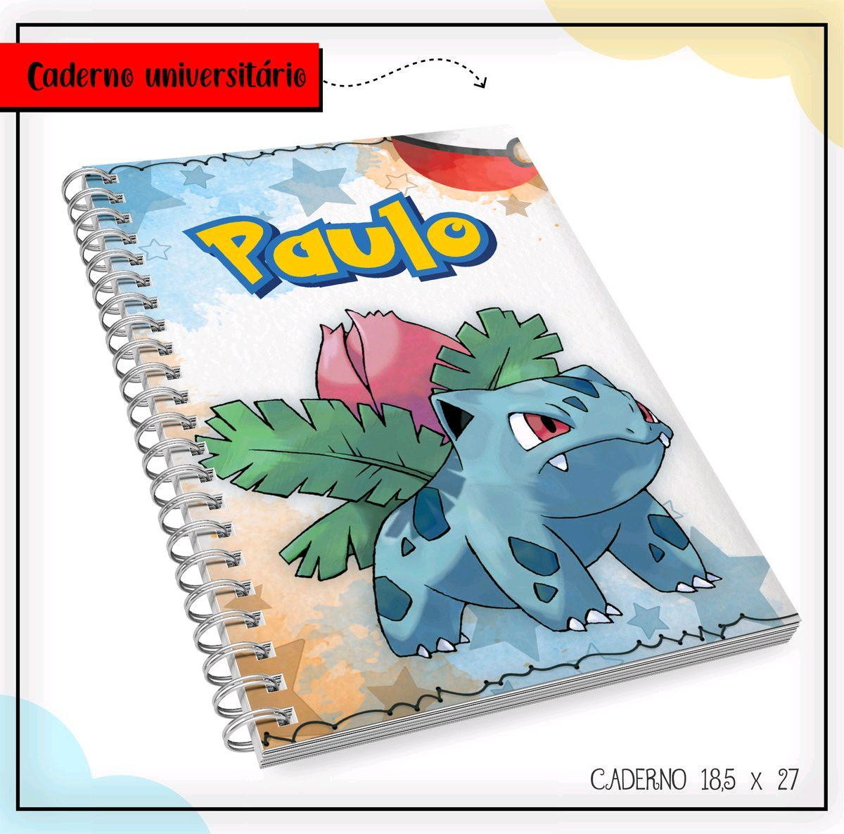 ARQUIVO DE CORTE ETIQUETA ESCOLAR POKEMON #2798 STUDIO E PDF - Imagem 3