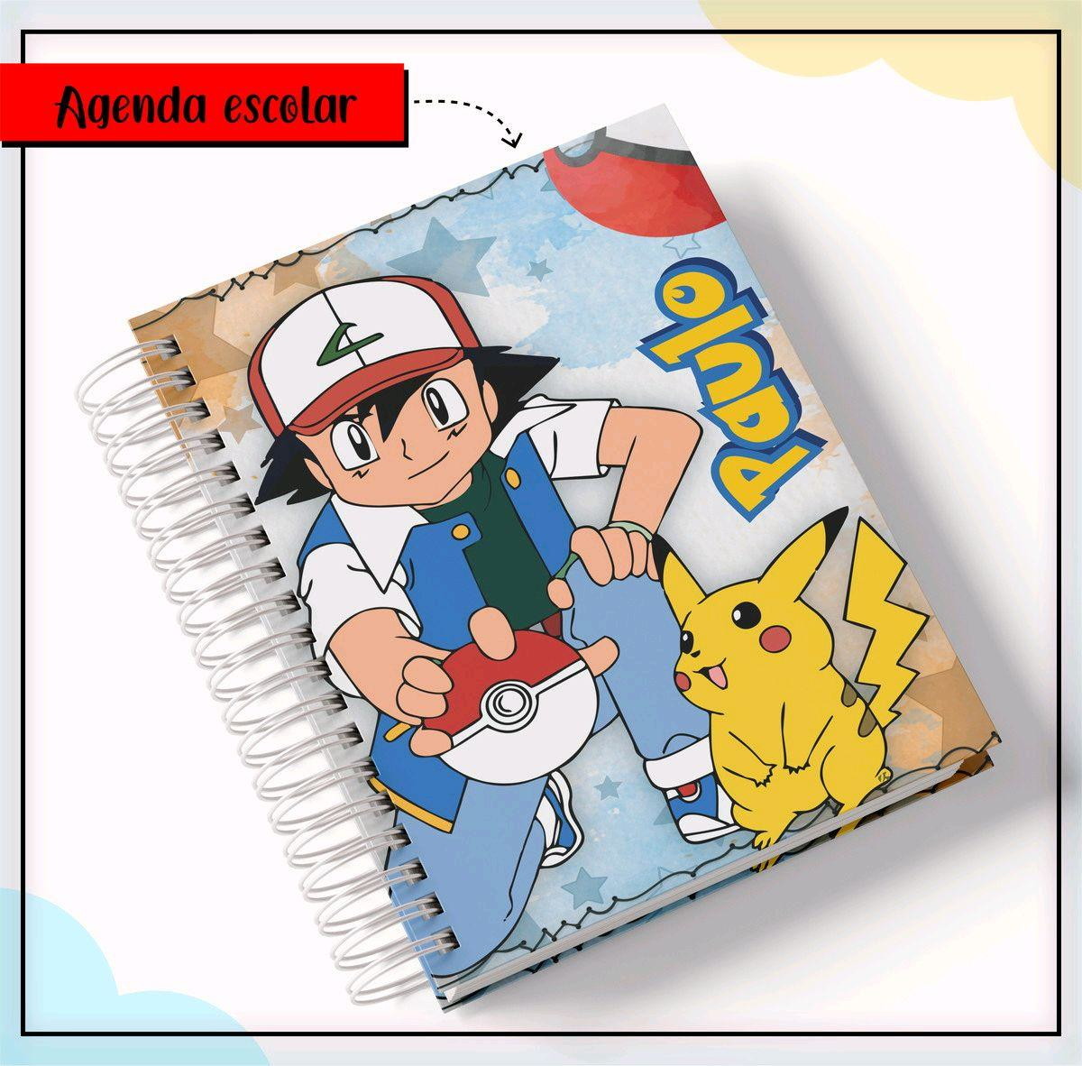 ARQUIVO DE CORTE ETIQUETA ESCOLAR POKEMON #2798 STUDIO E PDF - Imagem 4