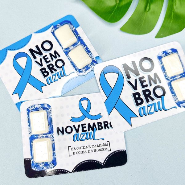 Arquivo de Corte Kit Card com Chiclete Novembro Azul #16533 - Image 3