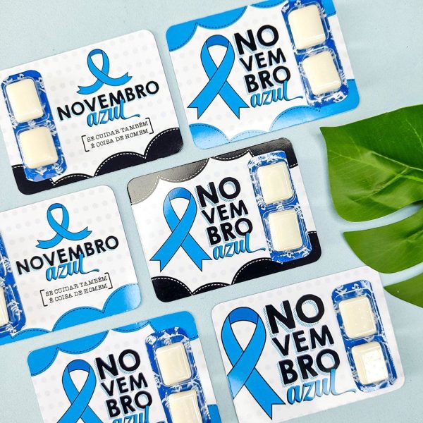 Arquivo de Corte Kit Card com Chiclete Novembro Azul #16533 - Image 2