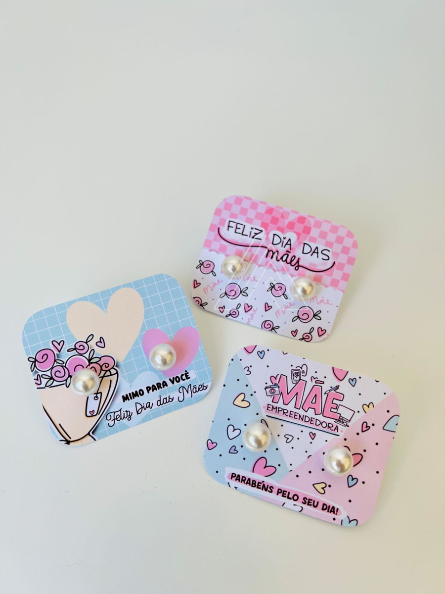 ARQUIVO DE CORTE KIT CARD PORTA BRINCOS DIA DAS MÃES #13893