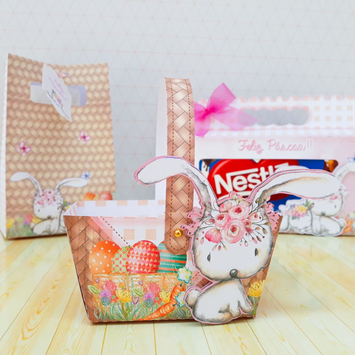 Arquivo de Corte Kit Cesta de Chocolate Dia da Mulher #15739 - Imagem 2