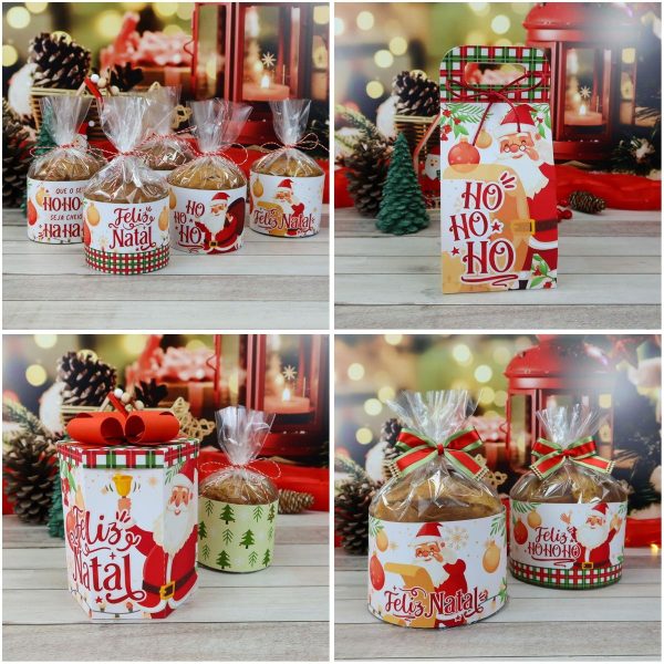Arquivo de Corte Kit Combo Caixas Panetones de Natal #16594 - Image 3