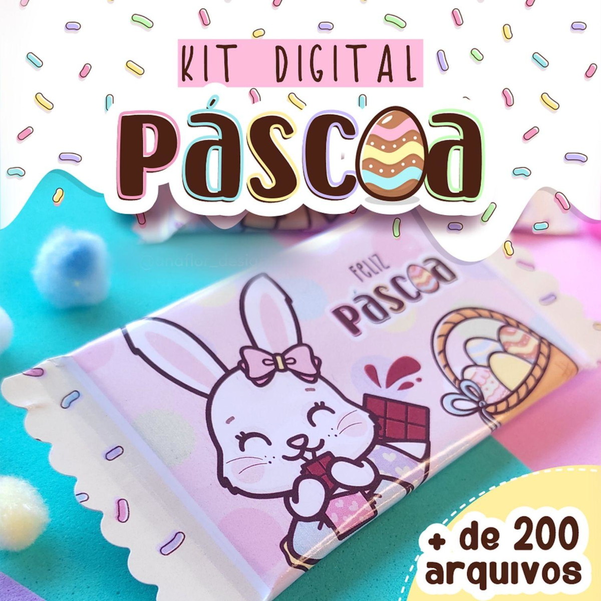 ARQUIVO DE CORTE KIT DIGITAL DE PASCOA #13771