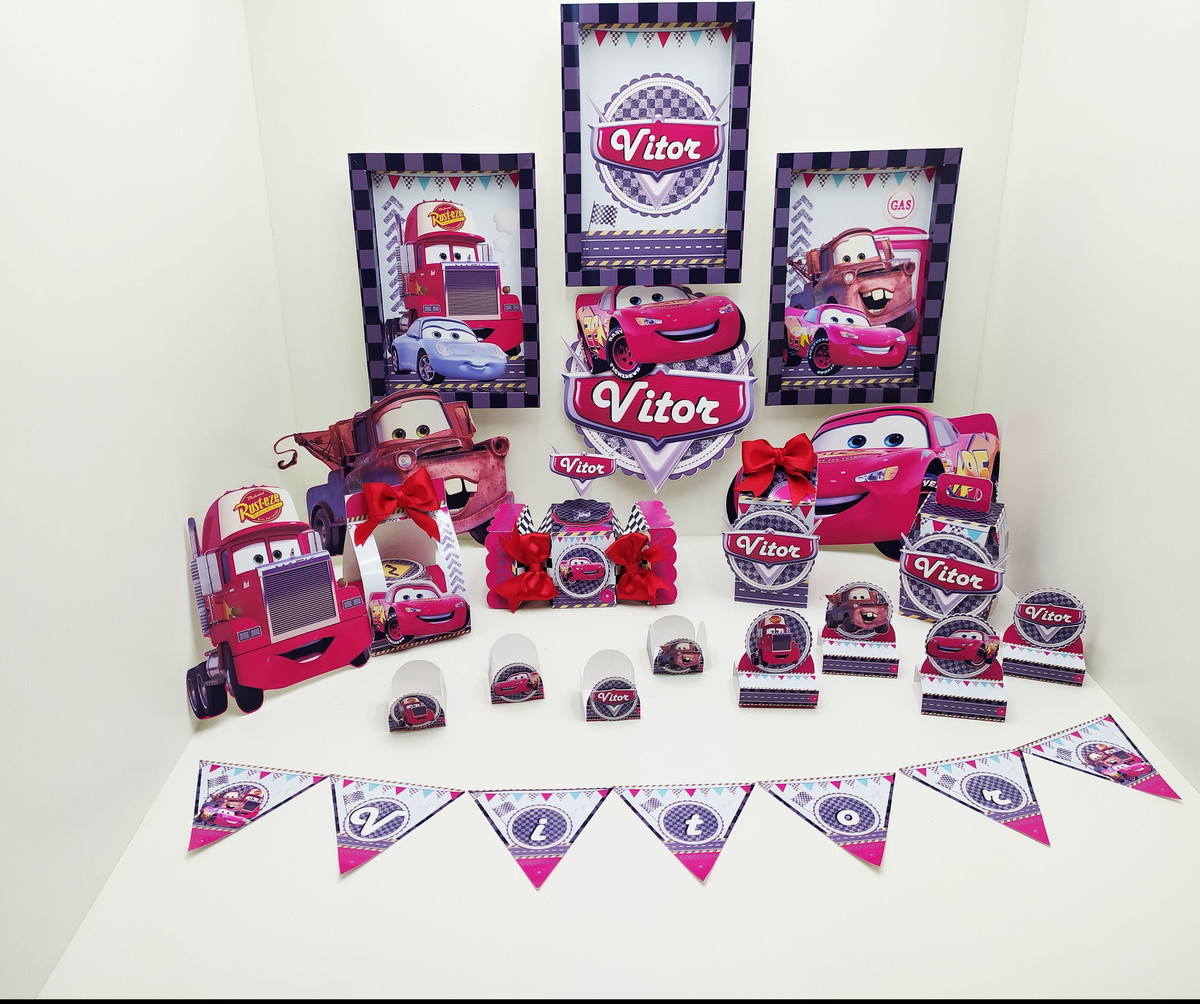 ARQUIVO DE CORTE KIT SÓ UM BOLINHO TEMA CARROS #8022