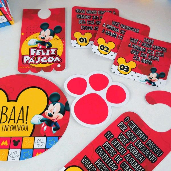 ARQUIVO DE CORTE PASCOA CAÇA AOS OVOS MICKEY #3597