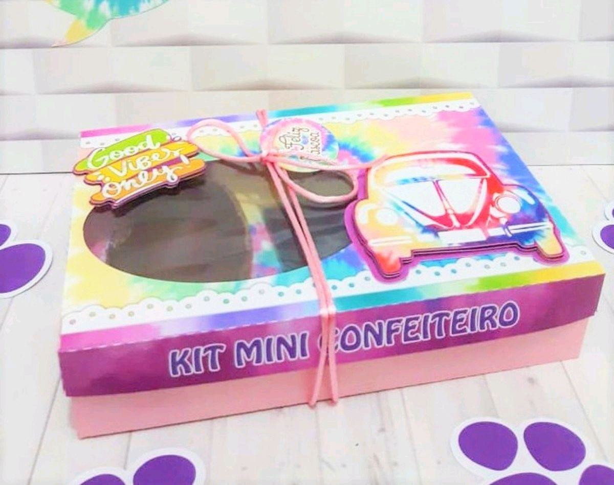 ARQUIVO DE CORTE PASCOA CAIXA MINI CONFEITEIRO TIE DYE #3488 - Imagem 2