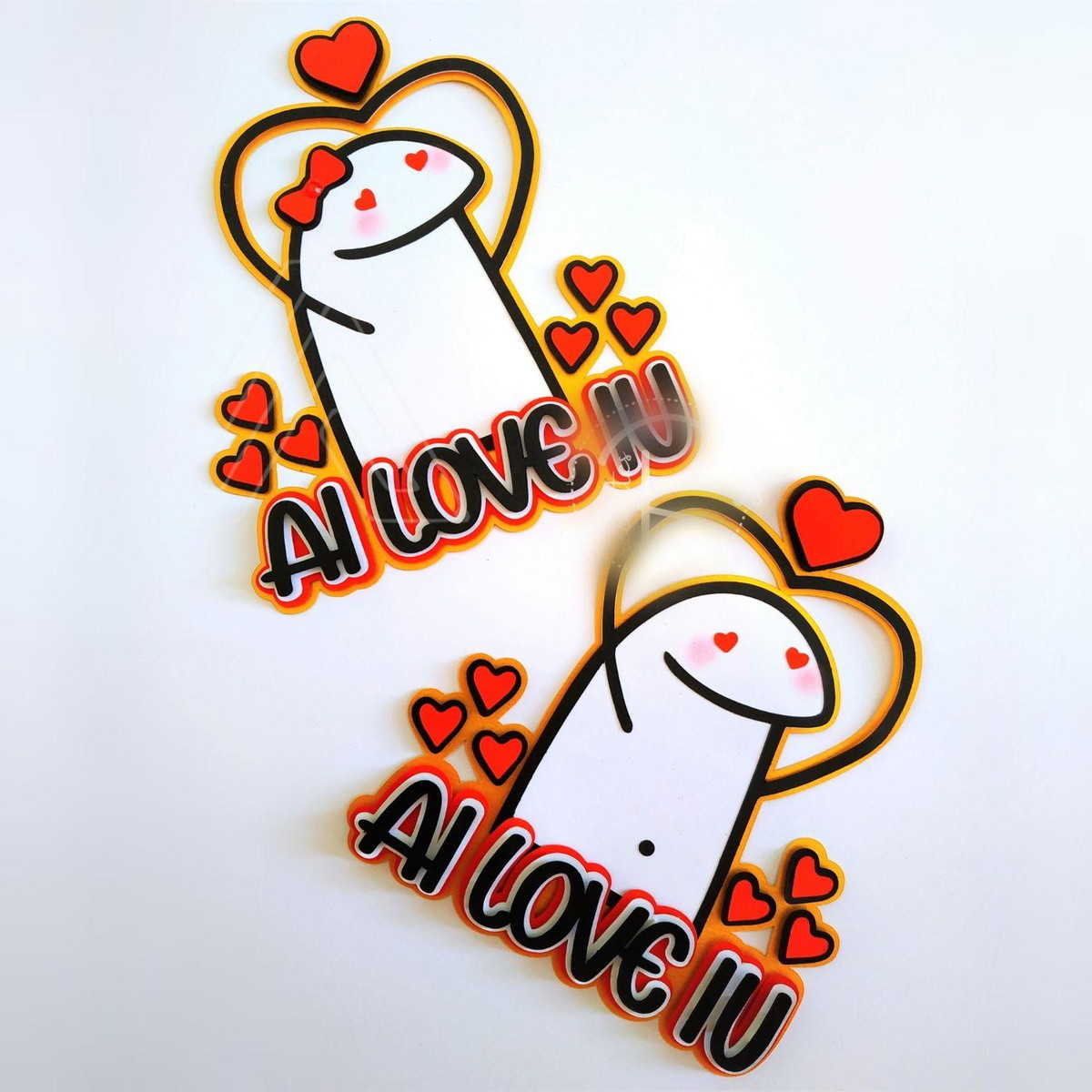 Arquivo De Corte Topo De Bolo Amor Ai Love Iu Flork #15115