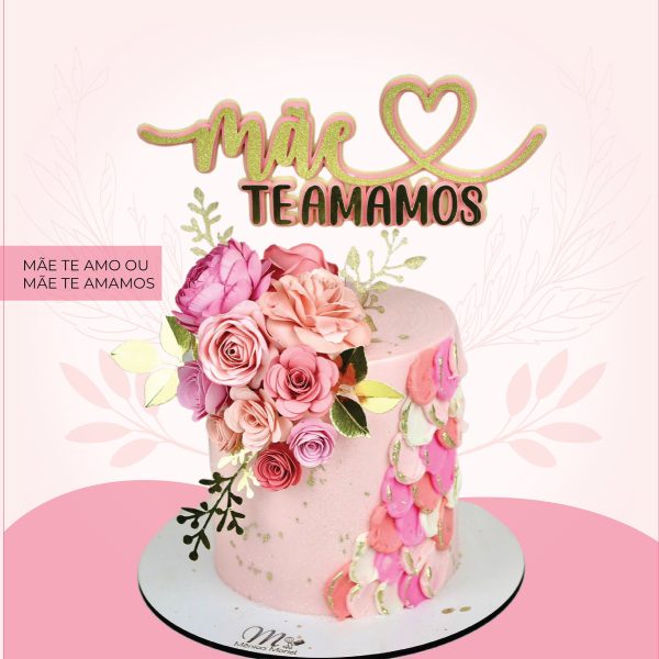 Arquivo de Corte: Topo de Bolo Dia das Mães (sem Flores) 098
