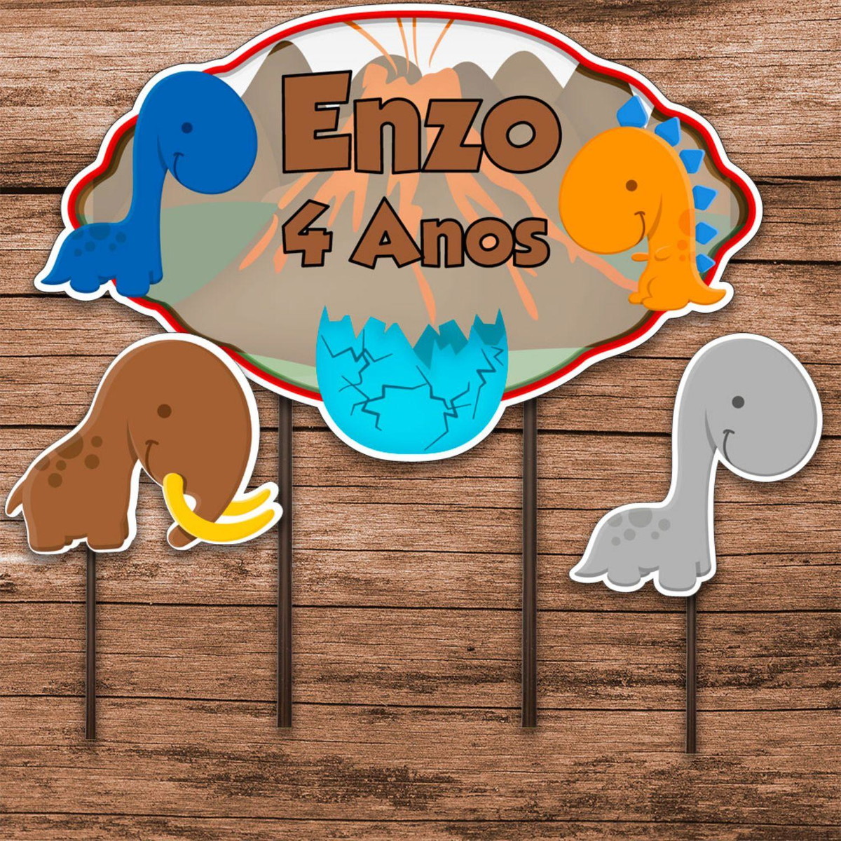 ARQUIVO DE CORTE TOPO DE BOLO DINOSSAURO DINO #14150